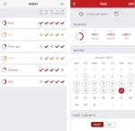 Screenshot of Habitty app for the iPhone.