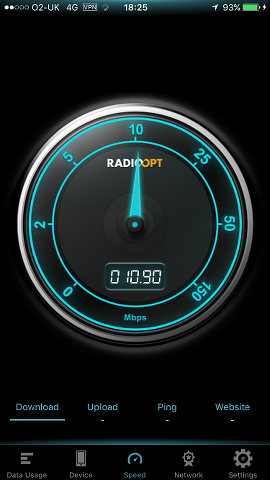Traffic Monitor app for iPhone Traffic Monitor app for iPhone measures the connection speed
