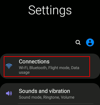 Android settings Android settings on an Android phone
