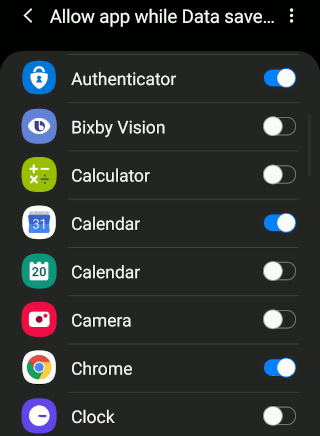 Android settings Limit data usage on an Android phone