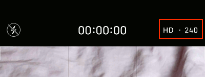 iPhone camera settings iPhone camera slo-mo speed