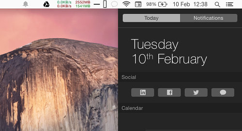Notification Center in OS X