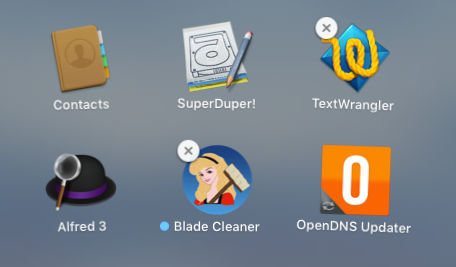 Delete apps in Launchpad on the Apple Mac