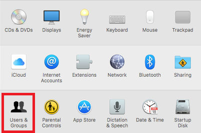 System Preferences in OS X on the Apple Mac