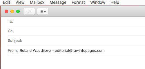 Compose a new message in Apple Mac Mail app