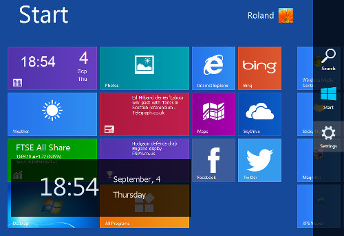 Add a Charms bar to Windows 7