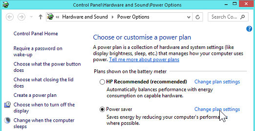 Wi-Fi settings in Windows
