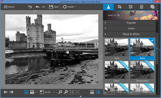 InPixio photo editor for Windows