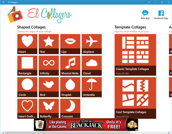 El Collagero collage maker for Windows 10