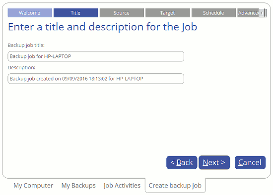 Create a backup job with Paragon Backup and Recovery 16
