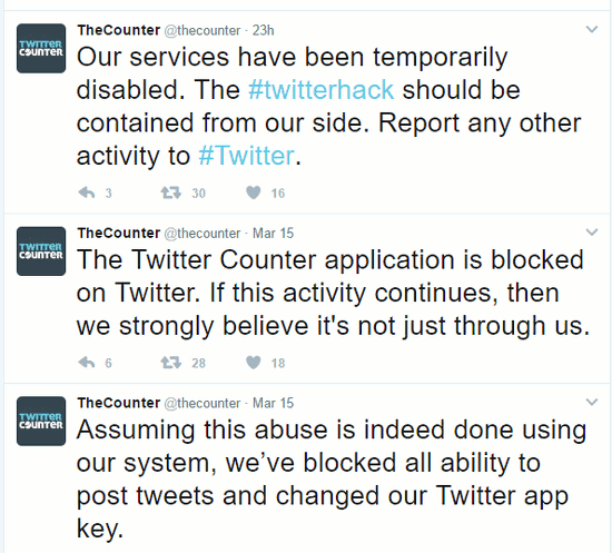 TwitterCounter Twitter feed