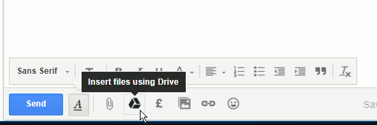 Attache Drive files to Gmail messges