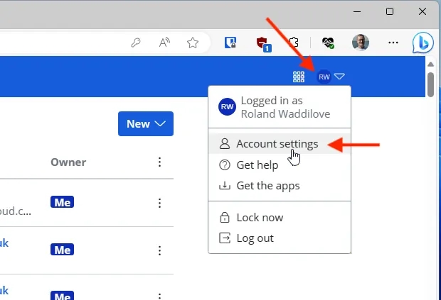 Menu at the Bitwarden website.