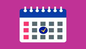 An illustration of a calendar.