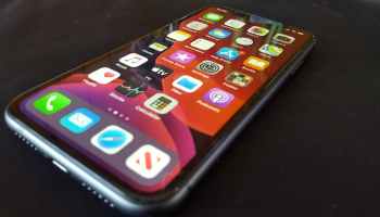 iPhone showing the homescreen.