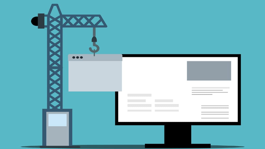 Building a web page website development illustration.