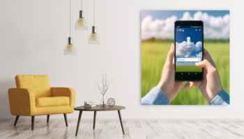 AI generated illustration of Bing Chat AI on a phone.