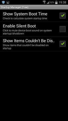 Startup Manager for Android