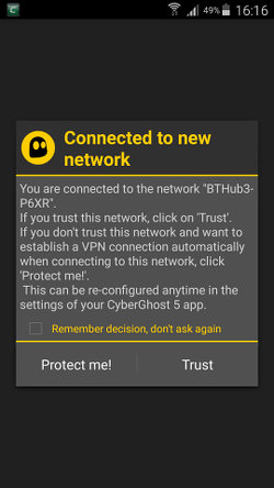 CyberGhost VPN for Android