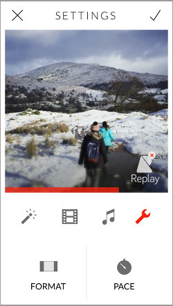 Replay app for iOS