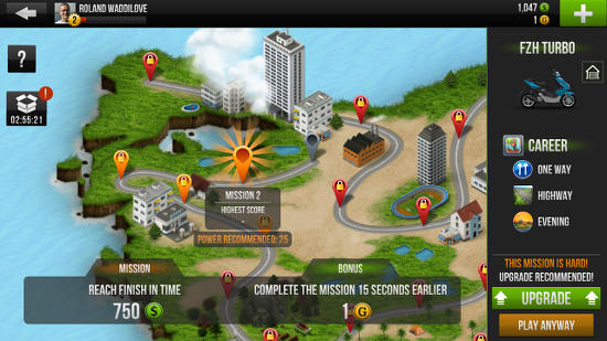 Traffic Rider motorcycle app