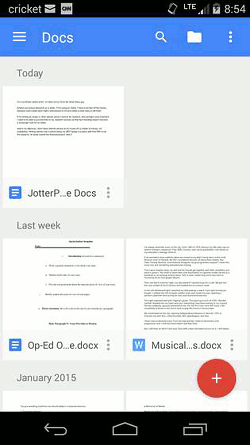 Google Docs for Android