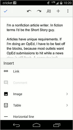Google Docs app