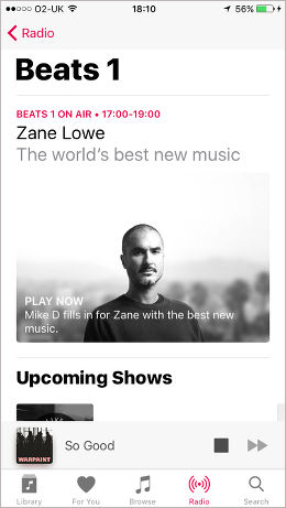 Choose your favourite music on your iPhone