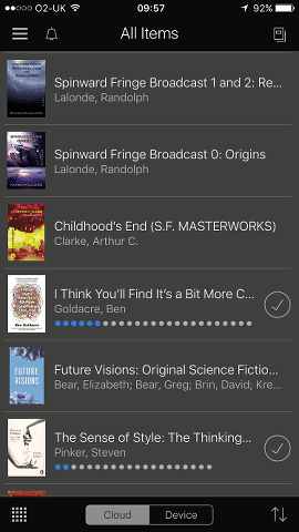 Amazon Kindle app for the iPhone