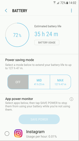 Android Device maintenance battery savings