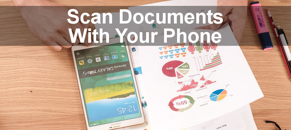 Scan in paper based documents using Adobe Scan and save them to cloud storage as PDF files. OCR makes text in the PDFs editable.