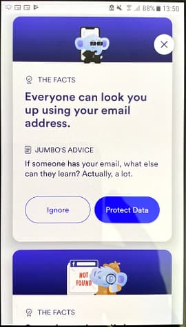 Setting Facebook privacy with Jumbo app for Android phone
