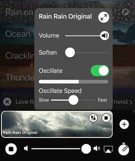 Rain Rain Sleep Sounds app for the iPhone