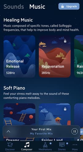 Relax melodies sleep app for the iPhone
