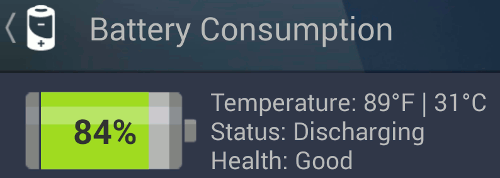 AVG battery indicator