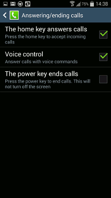 Car settings for mobile phones