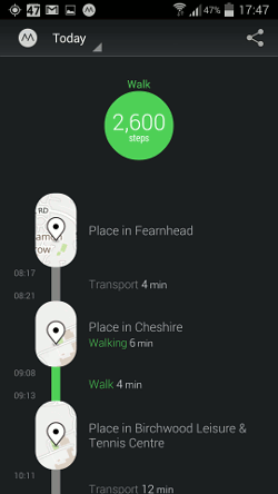 Moves app for Android