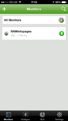 Site24x7 website monitor