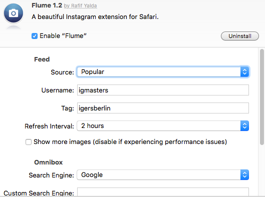Flume Safari extension
