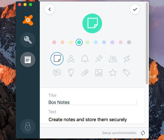 Avast Passwords for Mac stores your notes, website usernames and passwords securely
