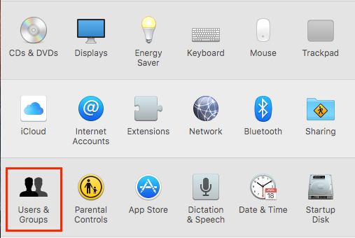 System Preferences in OS X El Capitan on the Apple Mac