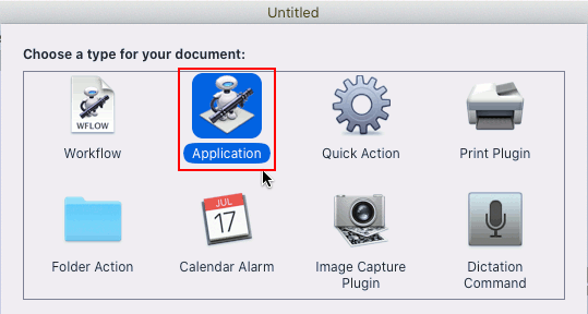 Create an Automator application