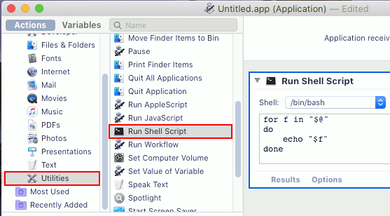 Use Automator to create apps on the Apple Mac