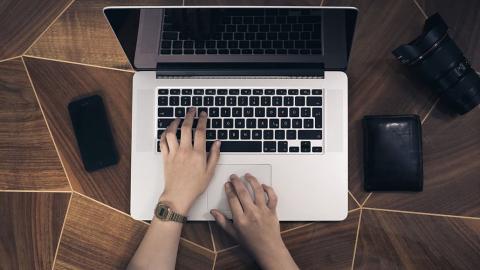 Typing on an Apple MacBook. Make it easier to use with Finder tweaks