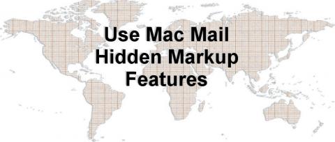 How to annotate maps and share them by email using Mac Mail