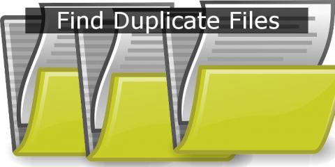 Find duplicate files on the disk and then erase them to reclaim the space