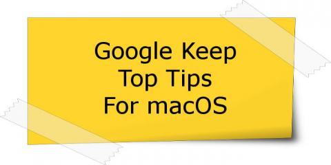 How to run Google Keep in a window on the desktop on the Apple Mac running macOS Sierra