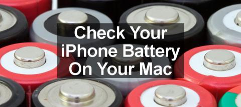 Use coconutBattery on the Apple Mac to see the health of the iPhone and iPad battery.