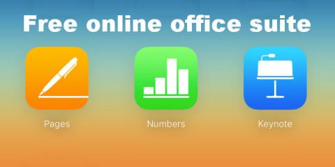 iWork at the iCloud website is a free online office suite