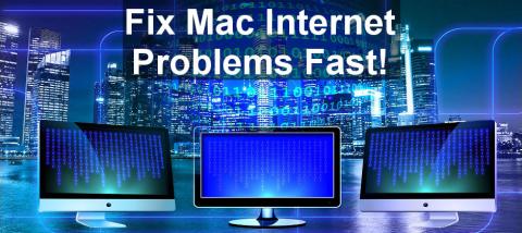 Fix internet access problems on the Apple Mac with these top tips. Step by step to fixing a broken internet connection or solving slow internet connections.